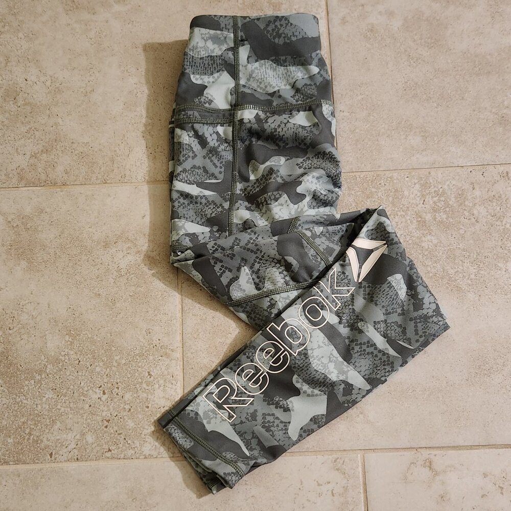 Reebok Gray Camouflage Leggings